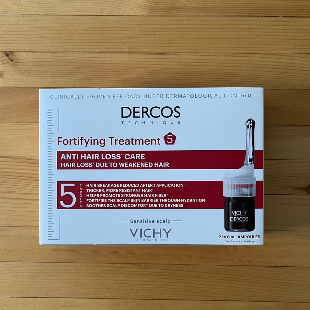 Dercos Fortifying Treatment 5 for Anti-Hair Loss Clinically Proven NEW